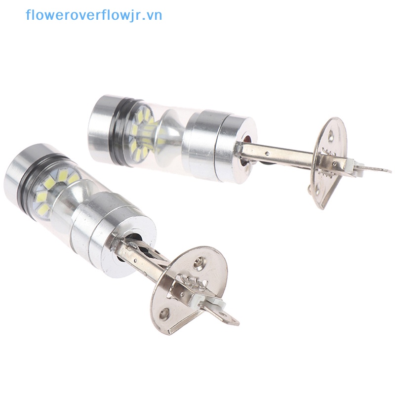 2 Bóng Đèn Pha H1 100W 6000K Ánh Sáng Trắng 1000LM Cho Xe Hơi