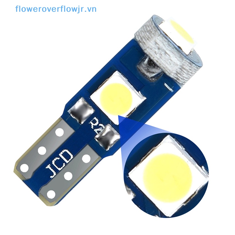 Bóng Đèn Led T5 3smd 3030 W3W W1.2W Ánh Sáng Ấm Gắn Bảng Điều Khiển Dành Cho Ô Tô