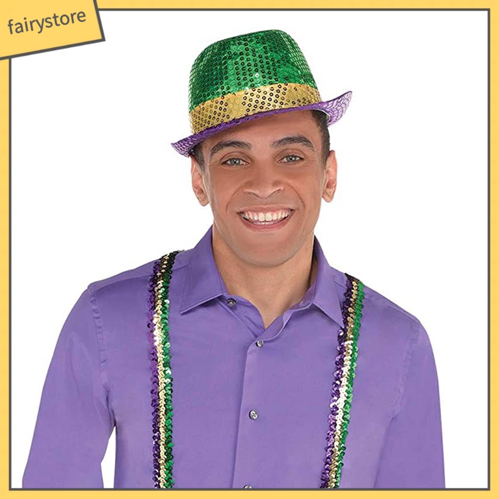 Set 3 Nón + Băng Đô Đính Kim Sa Lấp Lánh Nhiều Màu Sắc Trang Trí Lễ Hội