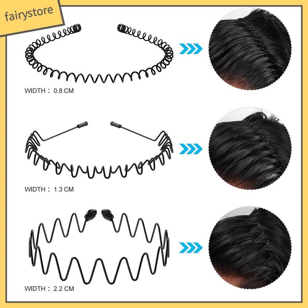 Cài Tóc Kim Loại Gợn Sóng Thời Trang Cho Nam