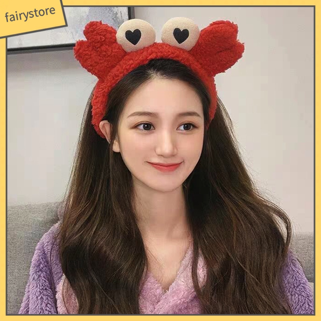 Băng Đô Cài Tóc Hình Cua Hoạt Hình Dễ Thương Cho Nữ