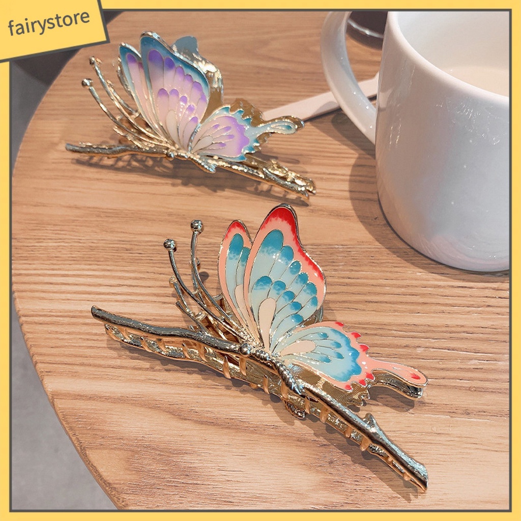 Kẹp Tóc Ba Chiều Co Giãn Chống Trượt Tươi Mới Với Răng Dùng Trang Trí Quần Áo Cho Nữ