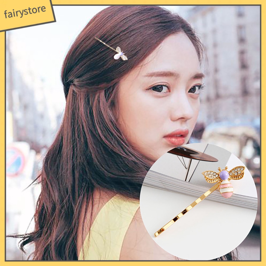 Kẹp Tóc Hình Chú Ong Và Hoa Xinh Xắn Cho Nữ