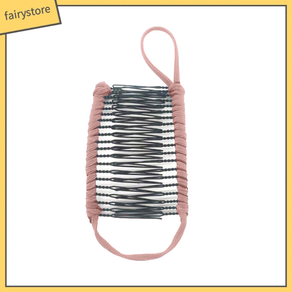 Giá Đỡ Lược Kẹp Tóc Hình Quả Chuối Chống Trượt Có Thể Kéo Dài Cho Nữ