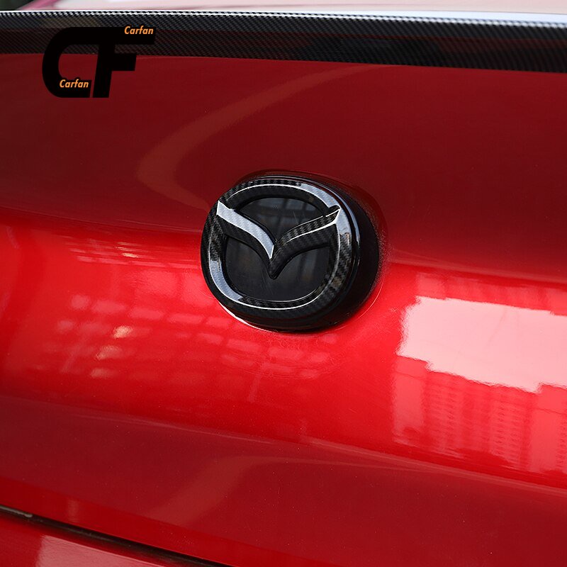 Miếng Dán Trang Trí Vô Lăng Xe Hơi Mazda Logo 3 Axela 2020 ABS