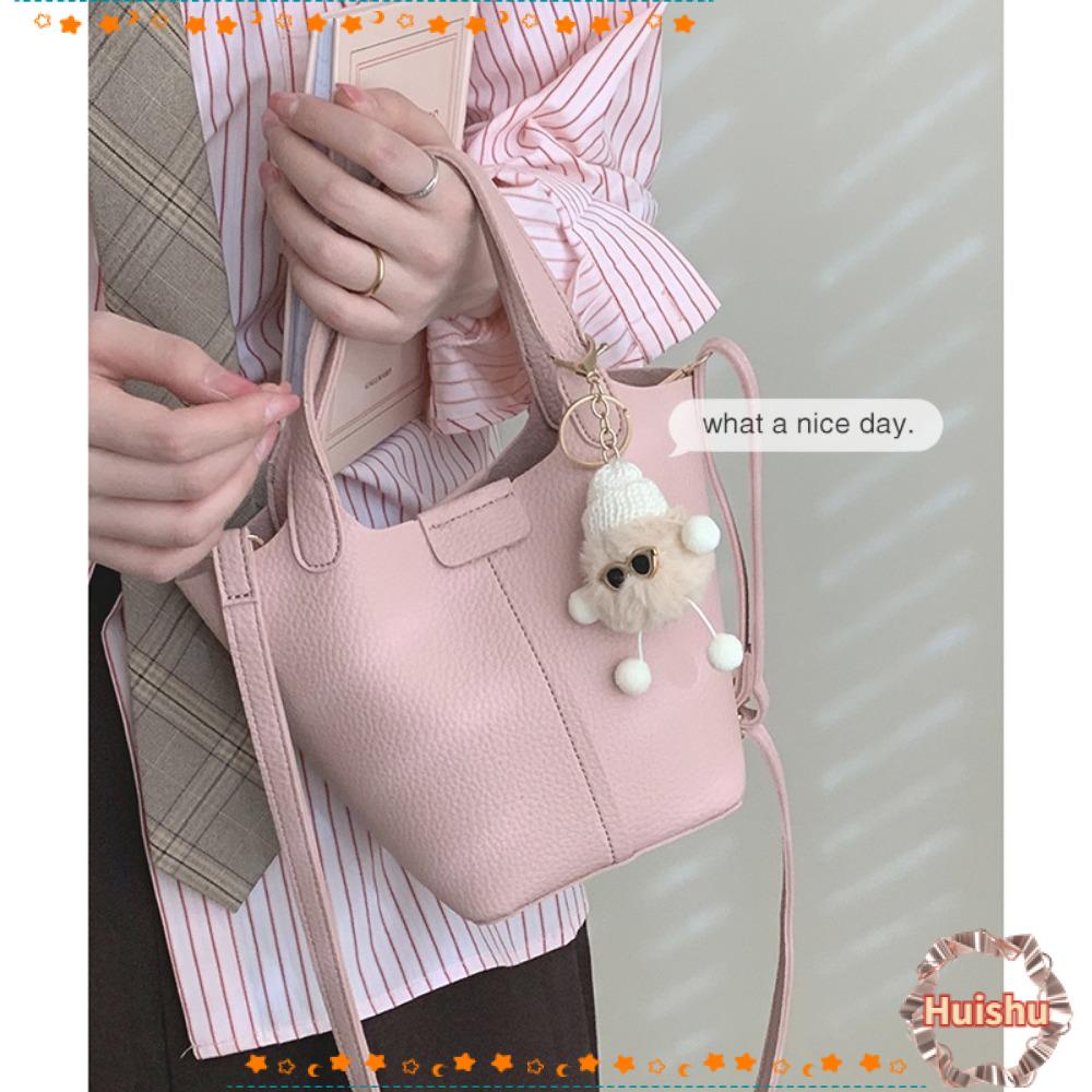 Túi Bucket Chất Liệu Da PU Cho Nữ