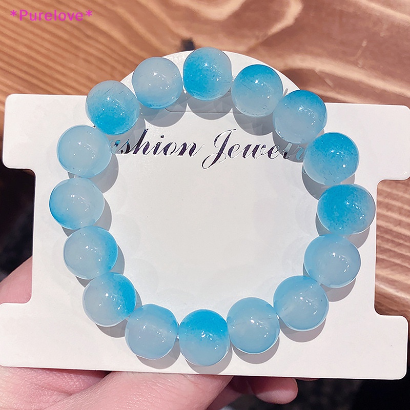Purelove > Vòng Tay Chuỗi Hạt Màu Gradient Mềm Mại Và Đổi Màu Theo Yêu Cầu Cho Nữ Mới
