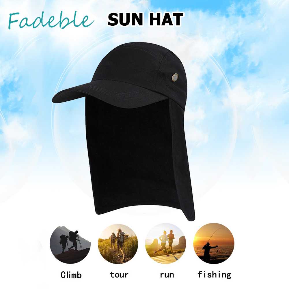 Mũ Câu Cá Chống Nắng Có Tấm Che Tai Và Cổ Unisex