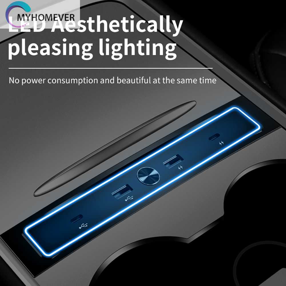 Bộ Chuyển Đổi Cảm Biến Thông Minh 27W Nhiều Cổng 4 Trong 1 Cho Tesla Model 3