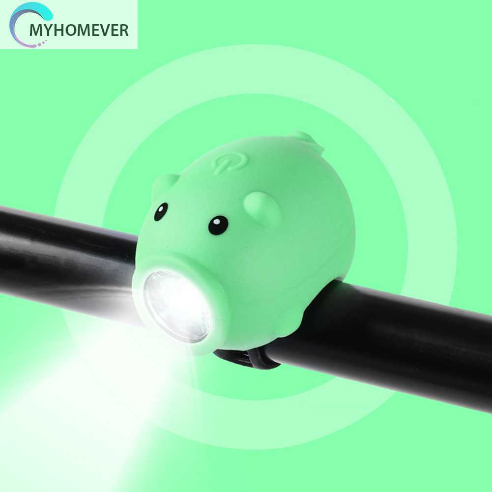 Đèn Chiếu Sáng Phía Trước 3 Chế Độ Hình Chú Heo Hoạt Hình Trang Trí Xe C