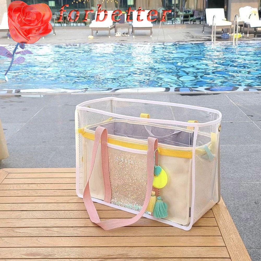 Túi Đựng Mỹ Phẩm Bằng PVC Trong Suốt Chống Thấm Nước Thiết Kế Đơn Giản Tiện Dụng Khi Đi Bơi / Tập Thể