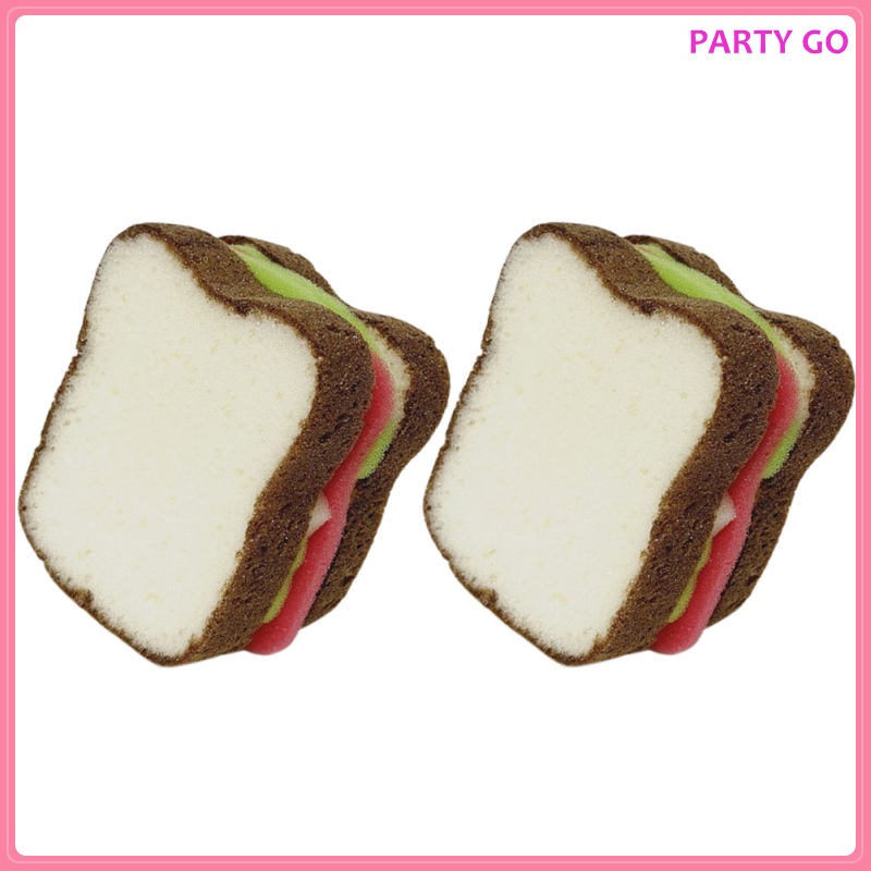 Set 2 Miếng Bọt Biển Rửa Chén Bằng Sợi Micro Tiện Dụng