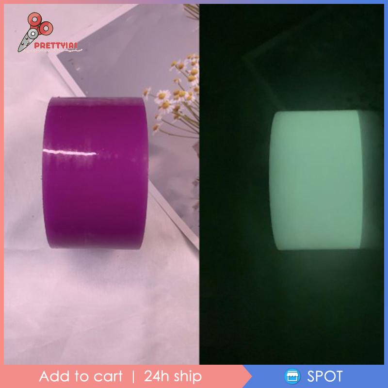 [Prettyia1] 6 Cuộn Băng Dính Bóng Nhiều Màu Sắc Phát Sáng Vui Nhộn