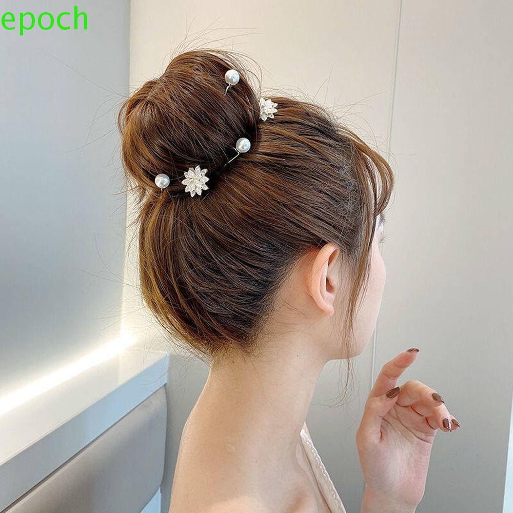 Epoch Trâm Cài Tóc Chữ U Hình Hoa Phong Cách Vintage Dành Cho Cô Dâu|Phụ Kiện Cài Tóc Cô Dâu Đính Đá Sang Trọng