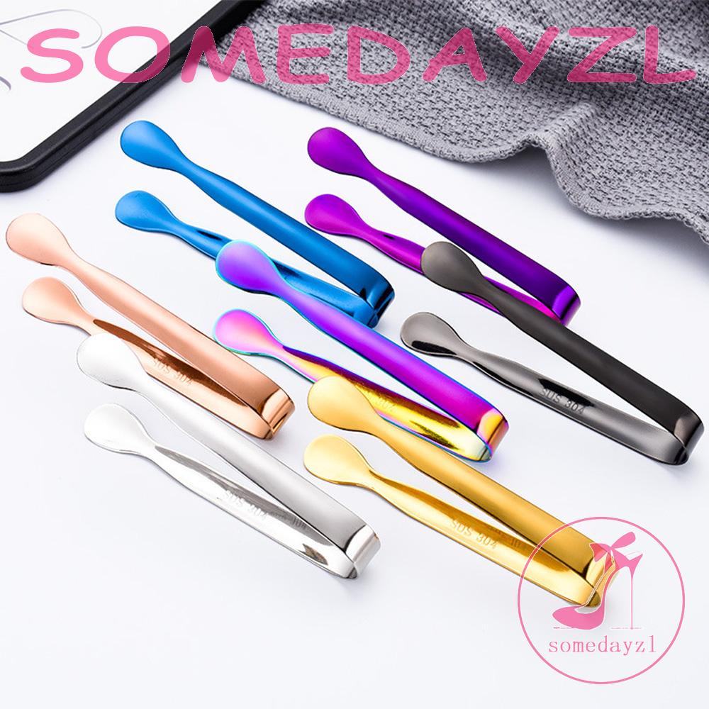 Kẹp Gắp Đá / Trà / Cà Phê Bằng Thép Không Gỉ Kích Thước Nhỏ Dùng Trong Nhà Bếp