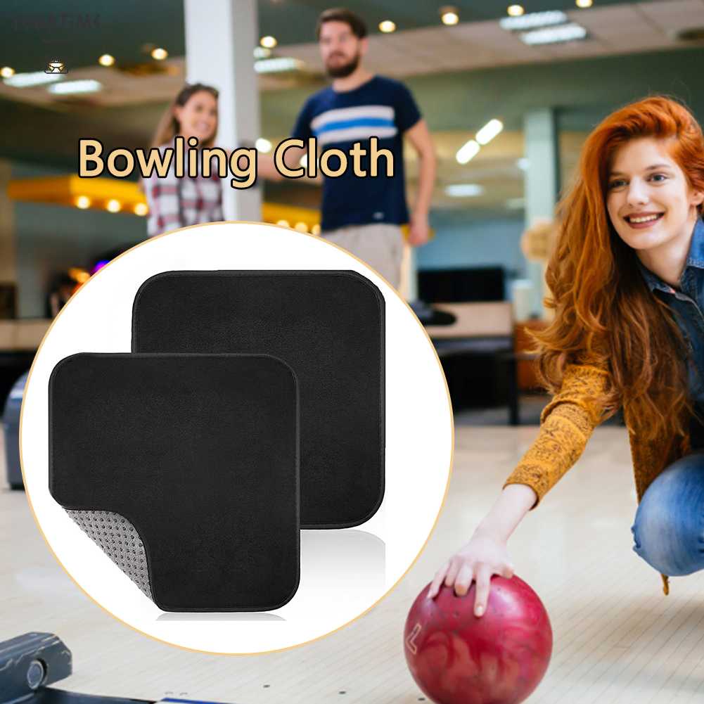 Khăn Lau Bóng Bowling Bằng Sợi Micro Mềm Mại Gọn Nhẹ Màu Đen Tiện Dụng