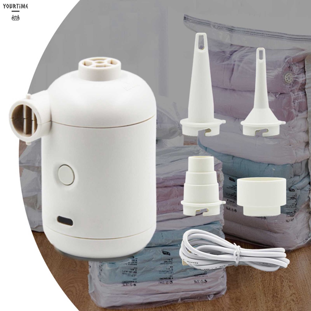 Máy Bơm Hơi Điện Tử Sạc USB Nhanh Mang Đi Tiện Dụng