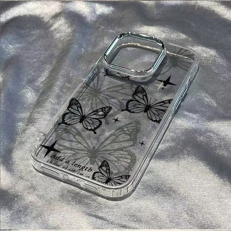 ✅Ốp Điện Thoại Mềm Chống Sốc Họa Tiết Bướm Đơn Giản Cho iPhone 12max117 8pl / S8RU 14pro13
