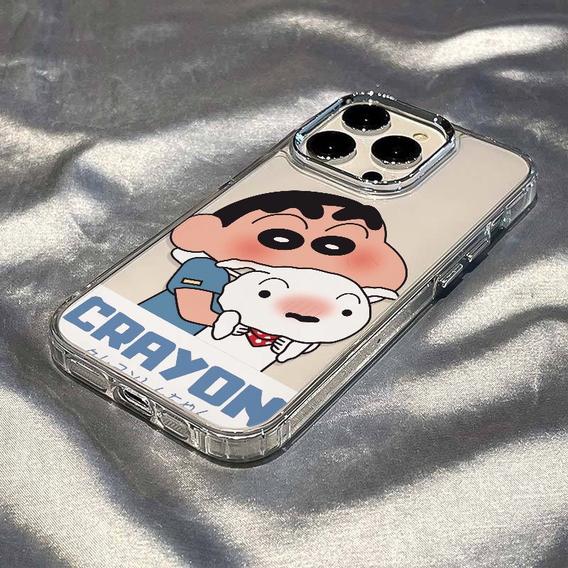 ✅Ốp Điện Thoại Mềm Chống Sốc In Hình Chú Cún Shin-Chan Cho Iphone 11 plus 13In 1214Pro8 7 5B2N
