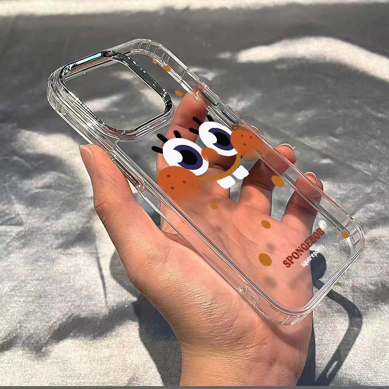 ✅Ốp Điện Thoại Mềm Chống Sốc Hình SpongeBob Cho Iphone plus max13 8 Iphone12In 14pro Simple 711