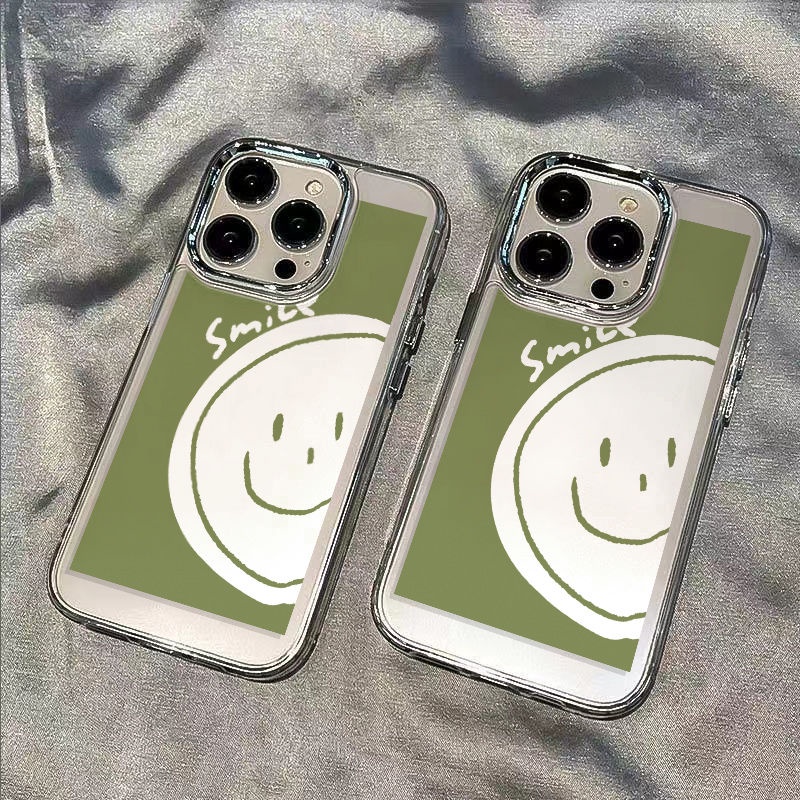 ✅Ốp Điện Thoại Mềm Chống Sốc Họa Tiết Mặt Cười Đơn Giản Cho Apple Iphone 7 12 14 Pro 11 Plus 138 5Mv