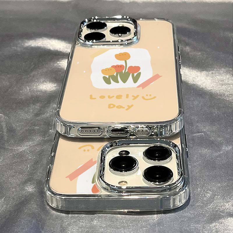 ✅Ốp Điện Thoại Hình Hoa Tulip Chống Sốc Cho Iphone xs14pro13 plus 12 78In Style / 11max Ec8