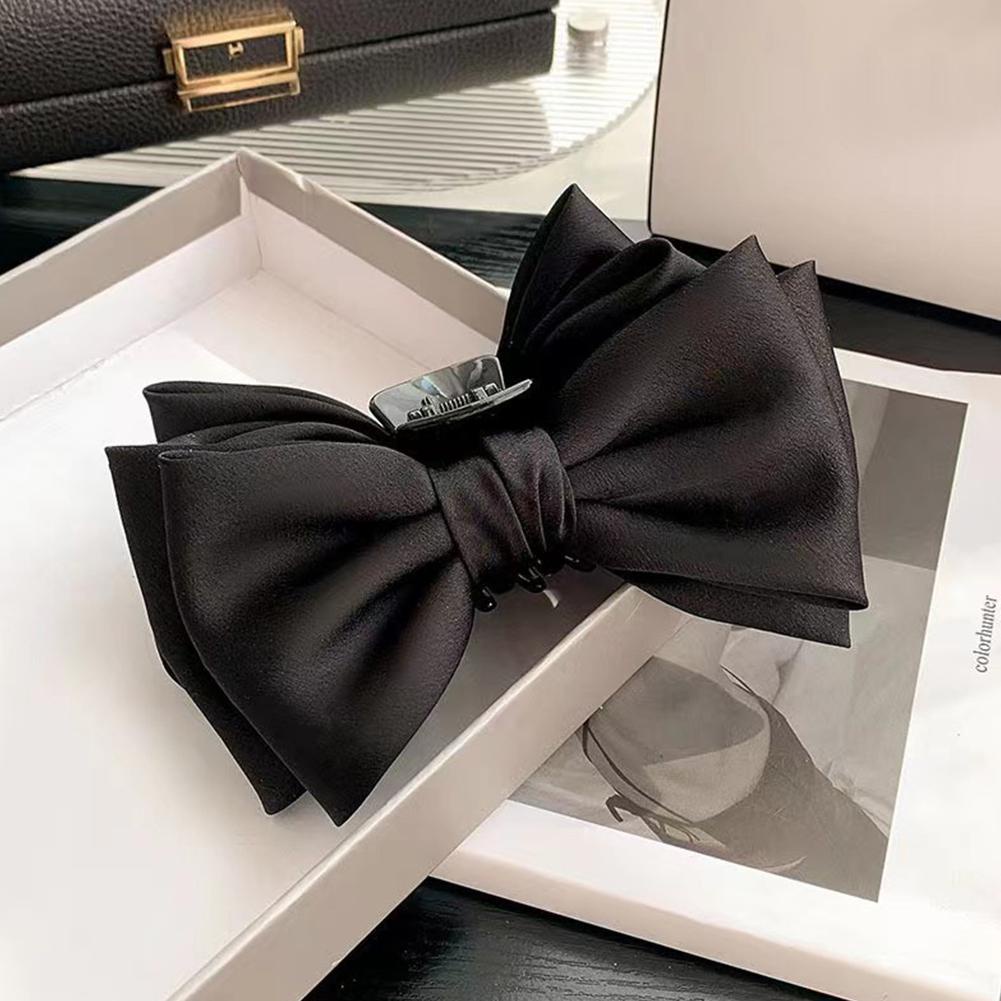 Kẹp Tóc Hình Nơ Lớn Phong Cách Hàn Quốc Dành Cho Nữ H7L9