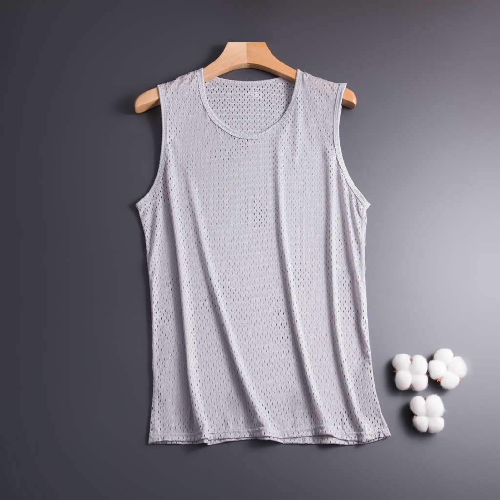 Người đàn ông thời trang sexy ngắn tay lưới vest