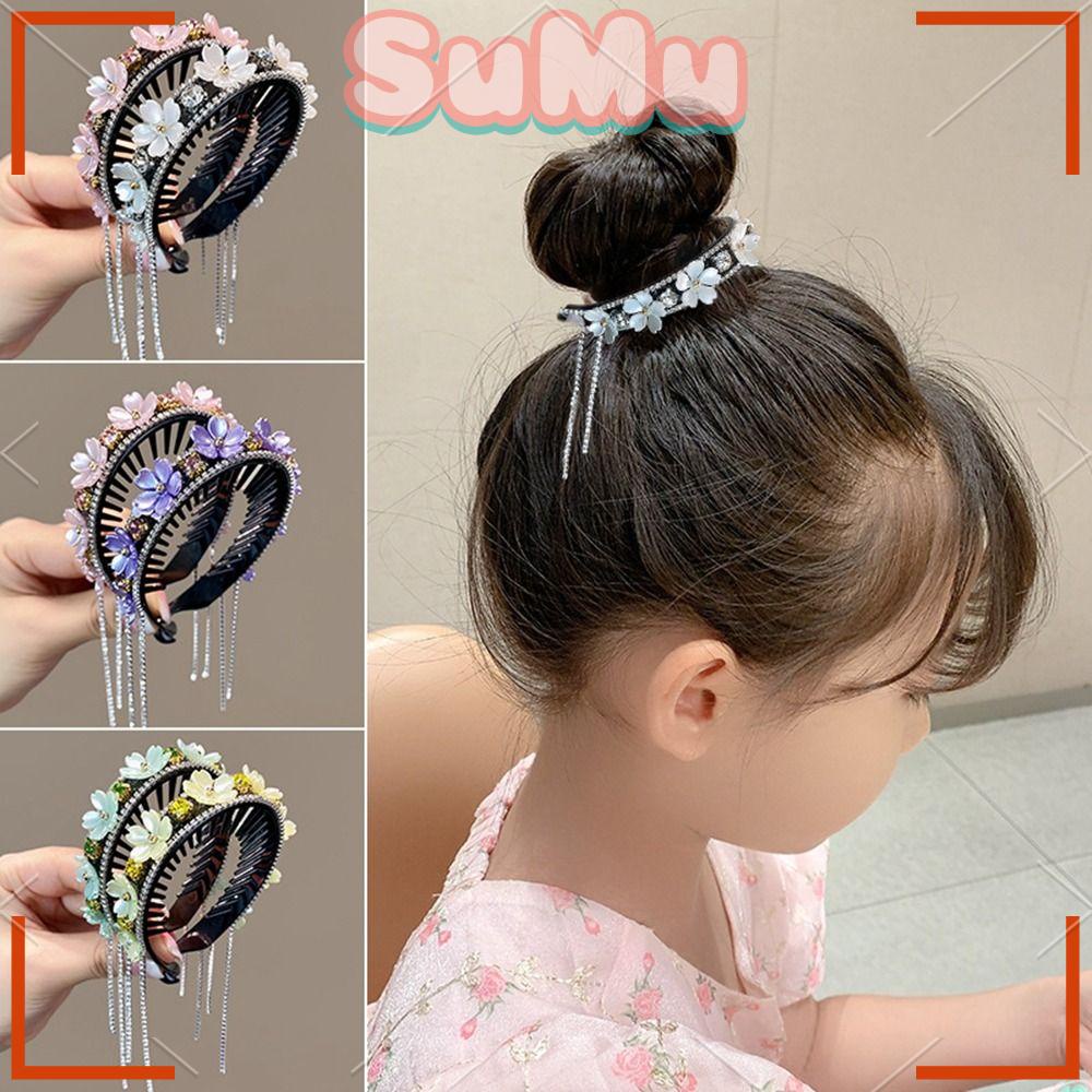 Sumu 2 Cái Tóc Đuôi Ngựa Tóc Đuôi Ngựa Sang Trọng|Kẹp Tóc Tua Rua Xinh Xắn Dành Cho Nữ