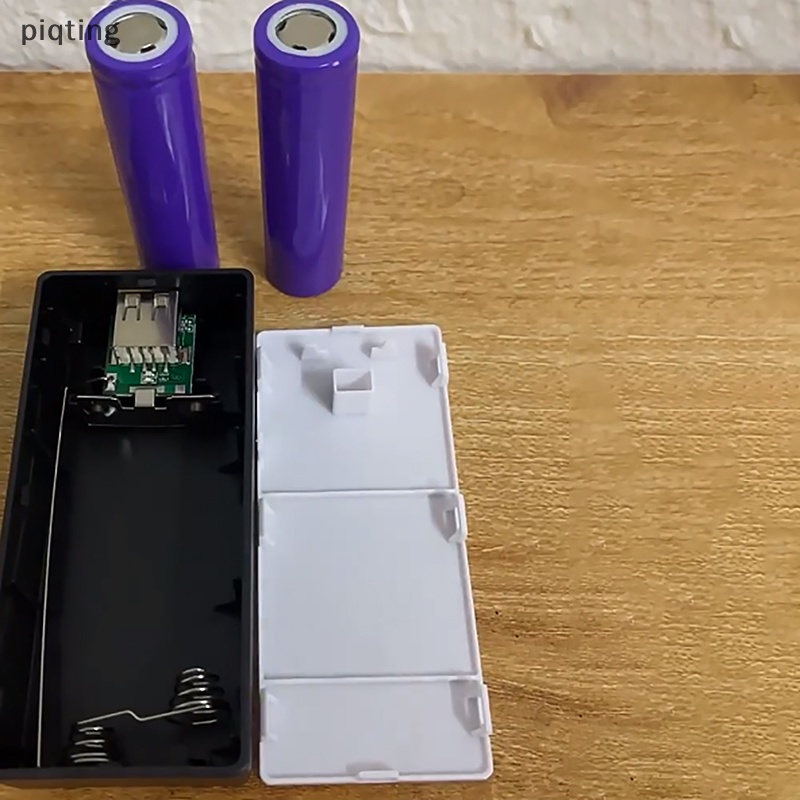 1 Hộp Đựng Linh Kiện Điện Tử 2 Ngăn 18650 DIY Bằng ABS