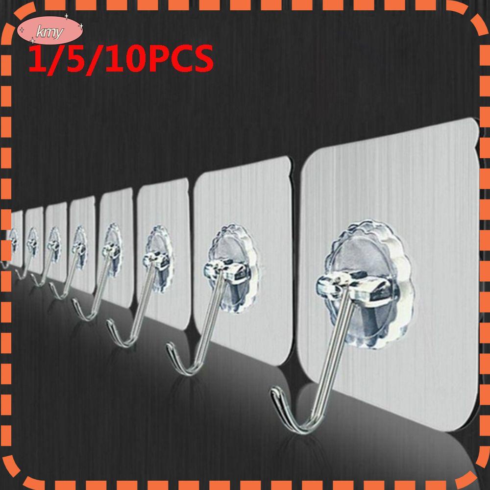 Set 1/5/10 móc treo đồ dán tường tiện lợi