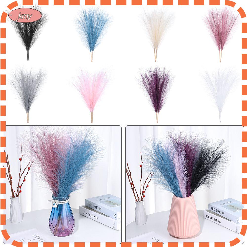 2 Lọ Hoa Pampas Nhân Tạo 50cm Trang Trí Nhà Cửa DIY