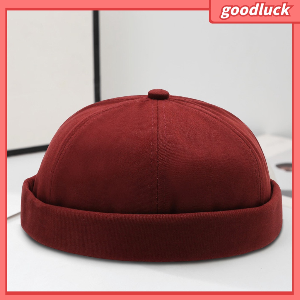 [GLO] Mũ Beanie Màu Trơn Không Vành Thoáng Khí Trang Trí Đường Phố Hip Hop Đường Phố Cho Nam Và Nữ