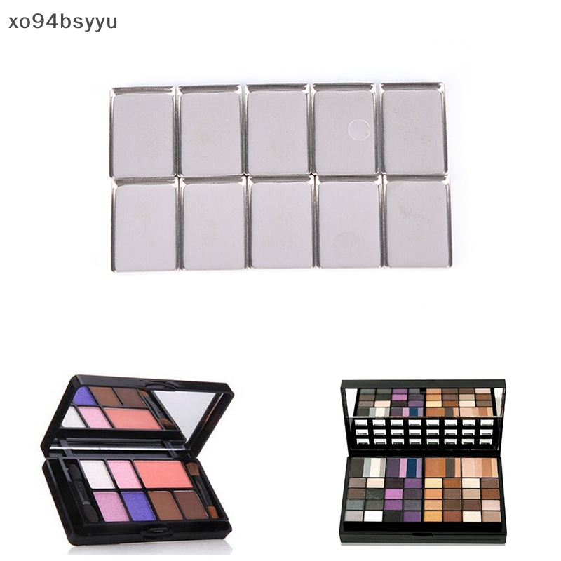 Set 10 / 30 Hộp Thiếc Rỗng Hình Chữ Nhật Đựng Phấn Mắt Xo94Bsyu