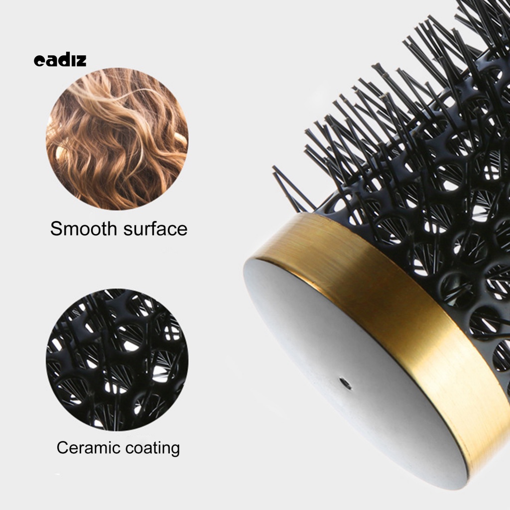 Lược Chải Tóc Tạo Kiểu Xoăn Không Gây Tĩnh Điện Tay Cầm Bằng Nhựa An Toàn Thoải Mái