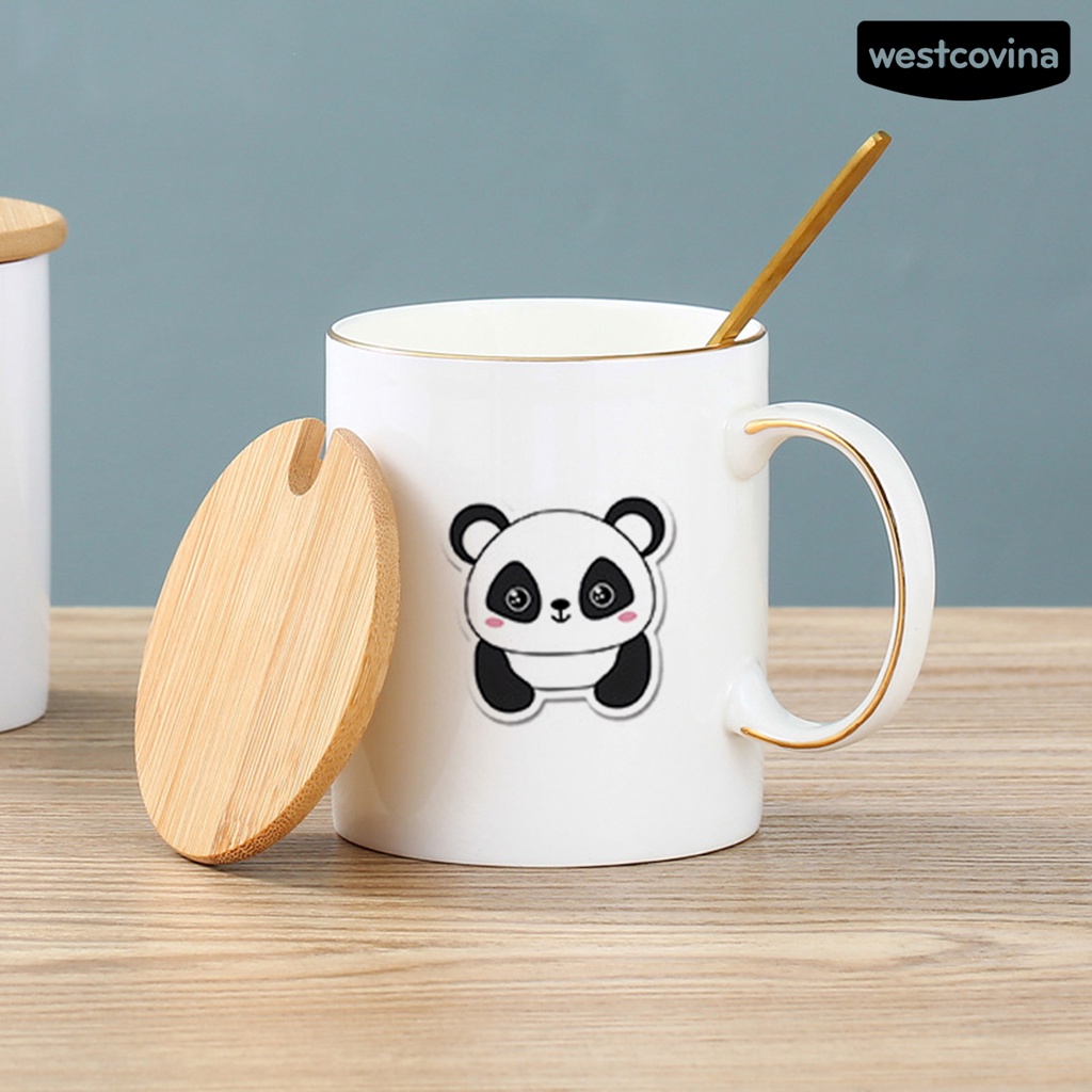 [WSTN]✎Bộ 50 Miếng Dán Hình Gấu Trúc Hoạt Hình Tự Dính Chống Nước Chống Rách Dùng Trang Trí DIY