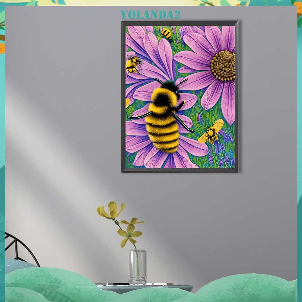 Tranh Đính Đá Kim Cương Toàn Bộ 5D DIY Hình Vẽ Con Ong