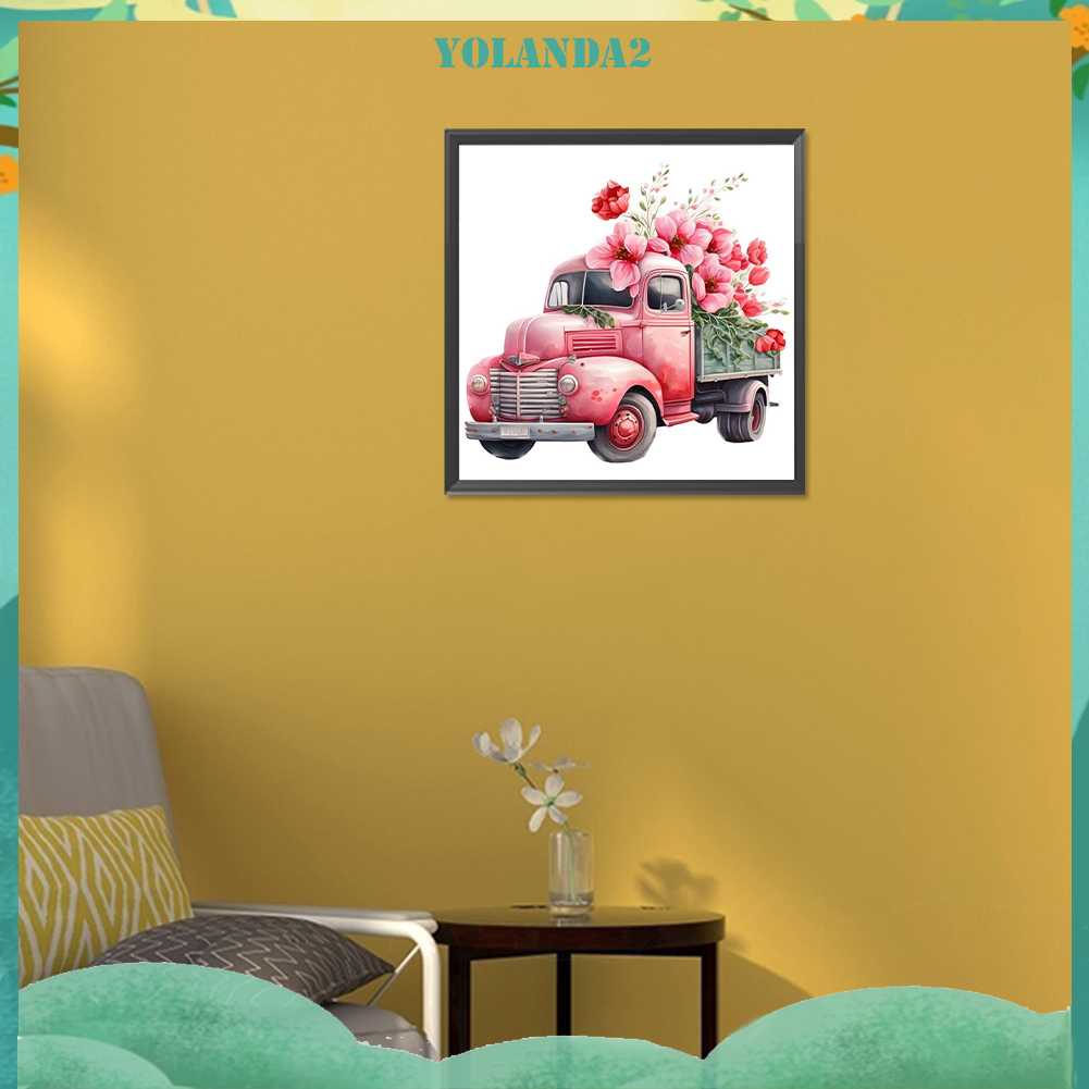 Bộ Tranh Đính Đá 5D Họa Tiết Xe Hơi Độc Đáo DIY Dùng Trang Trí Nhà Cửa