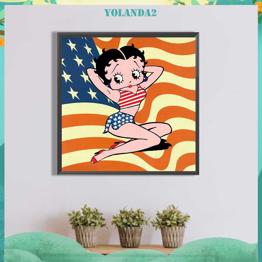 Tranh Đính Đá Kim Cương Toàn Bộ 5D DIY Hình Búp Bê