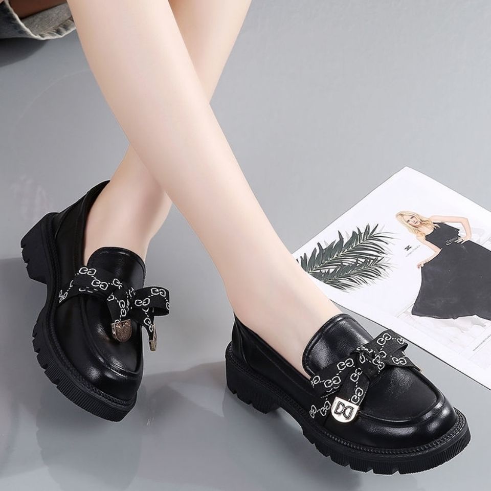 Giày Lười Da Mềm Phong Cách Anh Quốc Thời Trang Mùa Xuân 2022 Cho Nữ KC0V