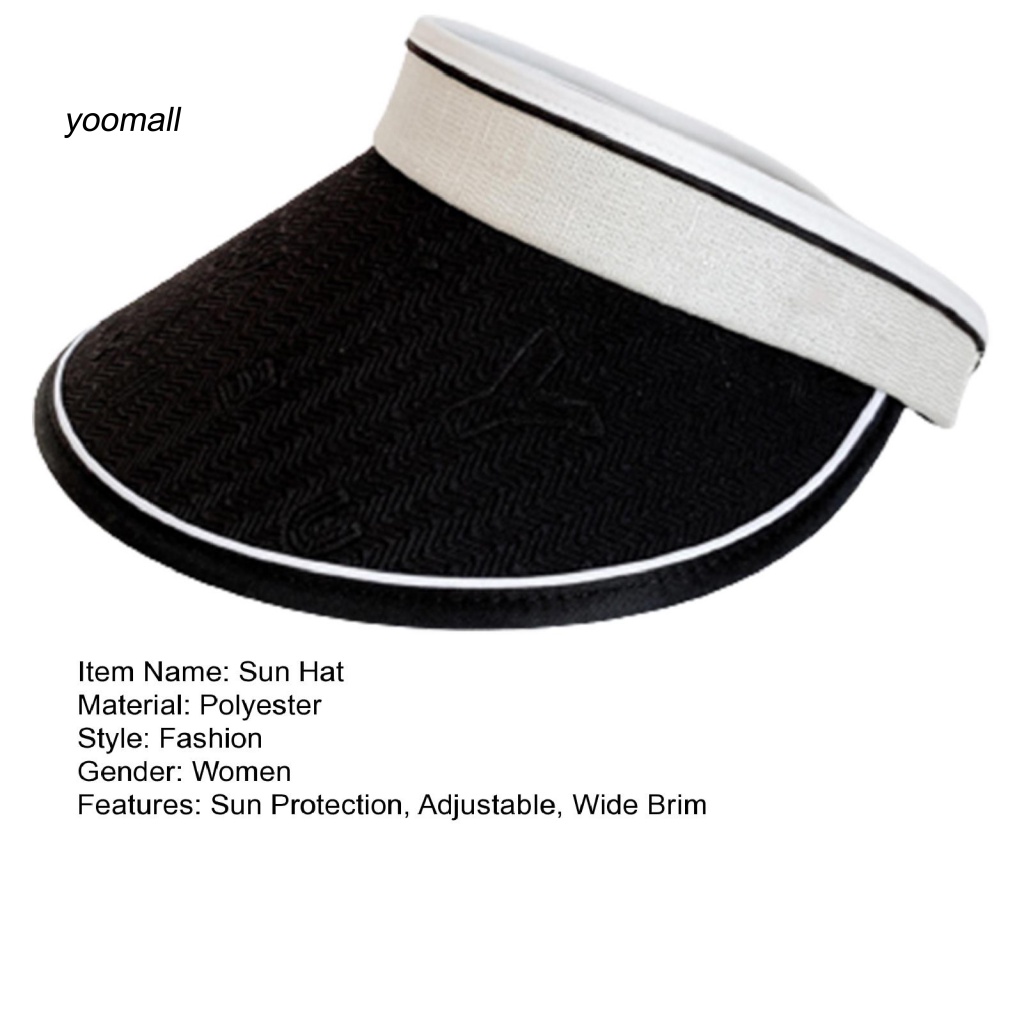 Mũ Lưỡi Trai Nửa Đầu Chống Nắng Chống Trượt Có Thể Điều Chỉnh Cho Nữ