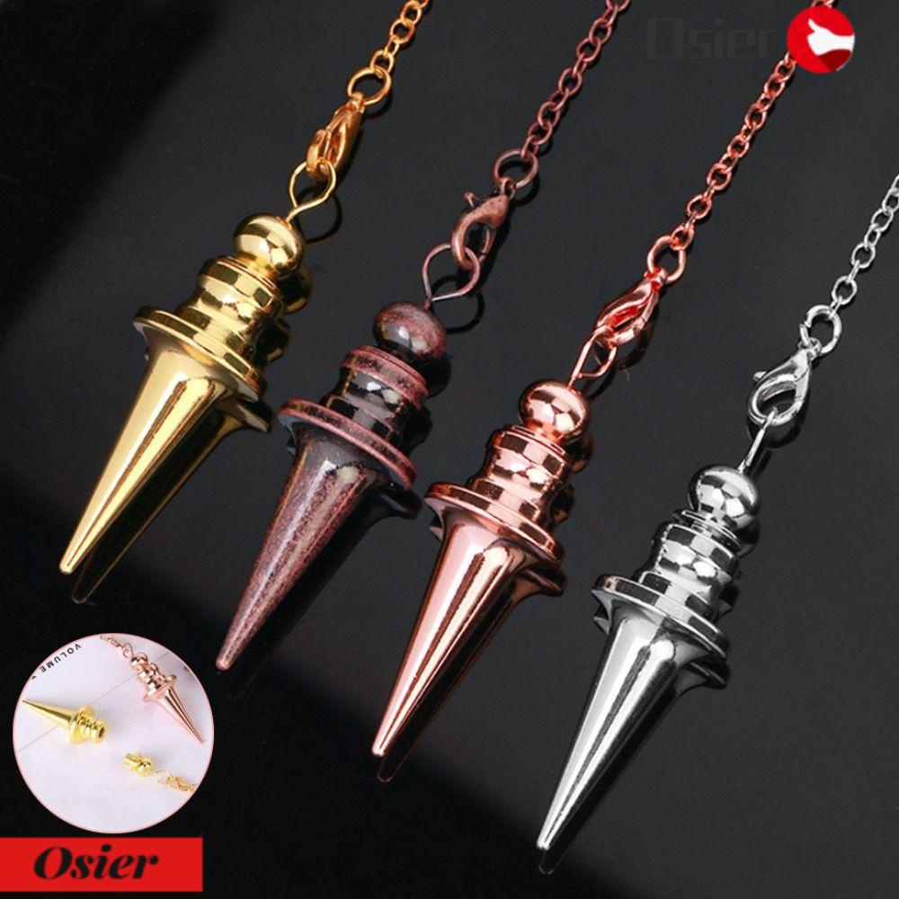 Osier1 Mặt Dây Chuyền Hình Nón Xoắn Ốc Họa Tiết Hoa Hồng Reiki|Dụng Cụ Làm Móng Bằng Thép Không Gỉ Chất Lượng Cao