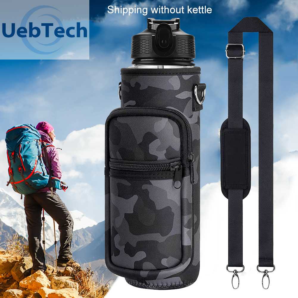 Túi Đựng Bình Nước 1000ML Bằng Cao Su Tổng Hợp Có Dây Đeo Vai Điều Chỉnh Đ