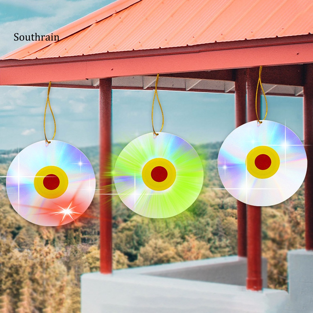 Đĩa Đuổi Chim Hình Đôi Mắt Phản Quang Chuyên Nghiệp Chống Chim Chóc Mắt Đỏ Hiệu Quả Mạnh Mẽ Cho Sân Vườn