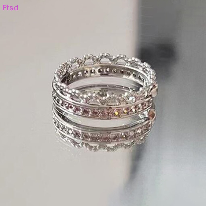 {Ffsd} Nhẫn Hở Hình Học Trái Tim Vintage Thời Trang Phong Cách Punk Gothic Trang Sức Tiệc Cưới Cho Nữ