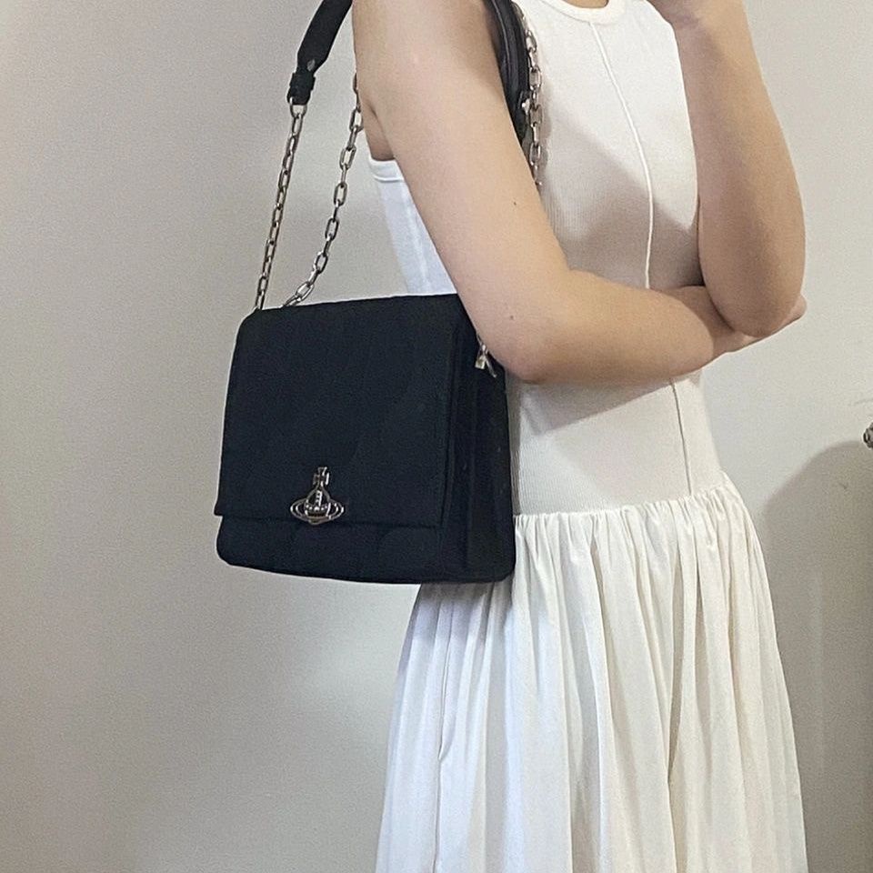 Túi đeo vai vivienne westwood Crossbody Túi Vải Oxford Túi Điện Thoại Trường Hợp Thiết Kế Vuông Nhỏ túi Xách