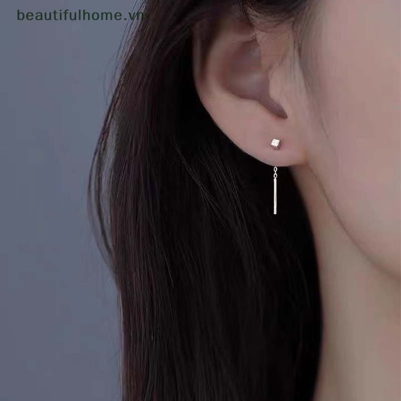 1 Đôi Bông Tai Dáng Dài Hình Giọt Nước Thời Trang Cho Nữ