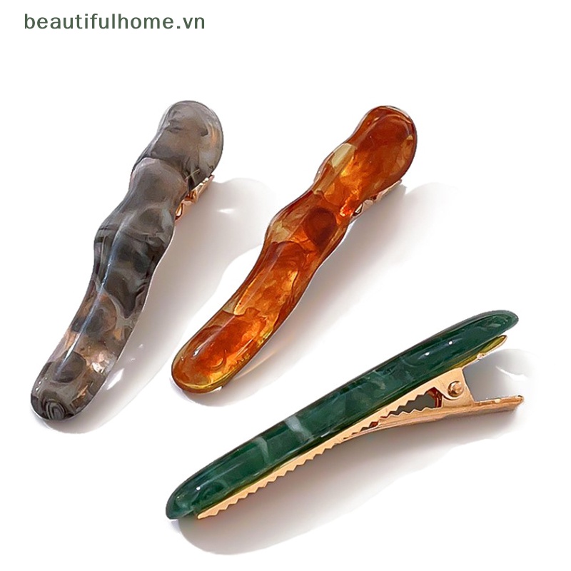 Kẹp Tóc Mái Lượn Sóng Bằng Nhựa Resin Phong Cách Hàn Quốc Cổ Điển Phụ Kiện Tóc Mới Cho Nữ [beauty]