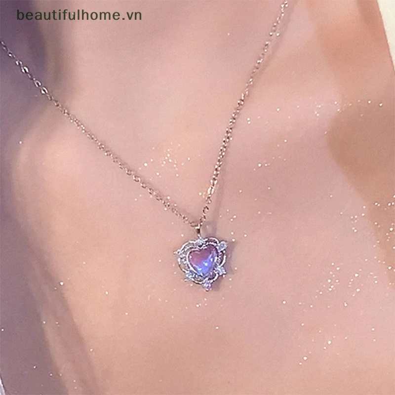 Vòng Cổ Choker Y2K Mặt Trái Tim Đính Đá Zircon Phong Cách Punk Cho Nữ