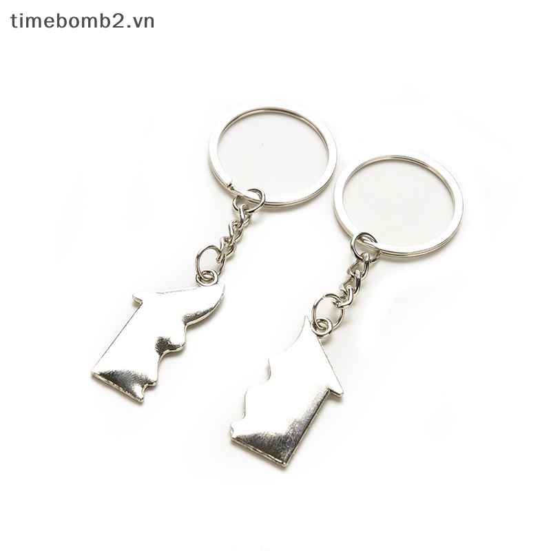 Set 2 Móc Khóa Hình Ngôi Nhà Xinh Xắn Dành Cho Cặp Đôi